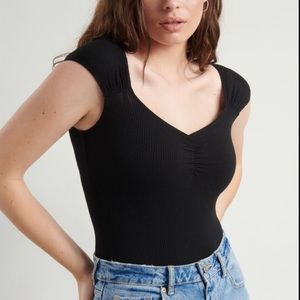 [EUC] Garage Sweetheart Black Thong Bodysuit size XS